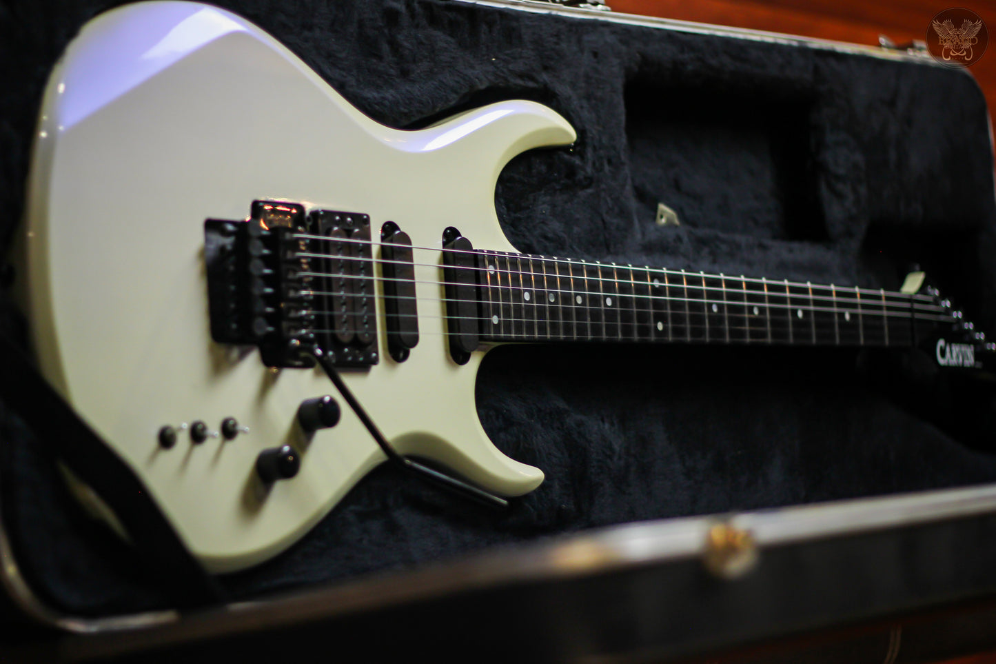 **RARE** 1992 CARVIN DC135C PEARL WHITE w CARVIN OHSC HC10 MADE IN USA