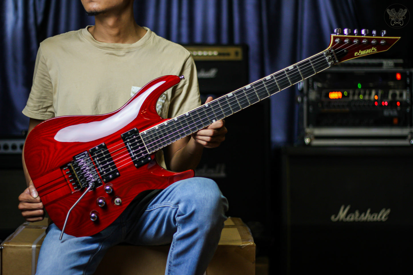 2000 EDWARDS E-HR-120D SEE THRU RED MADE IN JAPAN (USED)