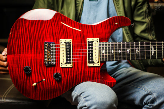 PRS SE SVN 7 STRING BLACK CHERRY w PRS BAG MADE IN KOREA (USED)