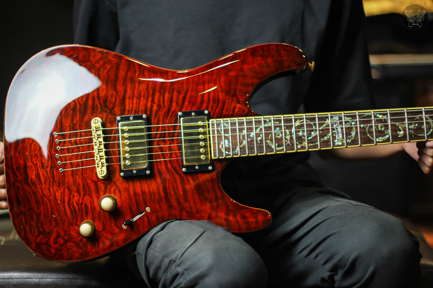 2008 SCHECTER C-1 CLASSIC ANTIQUE AMBER MADE IN KOREA (USED)