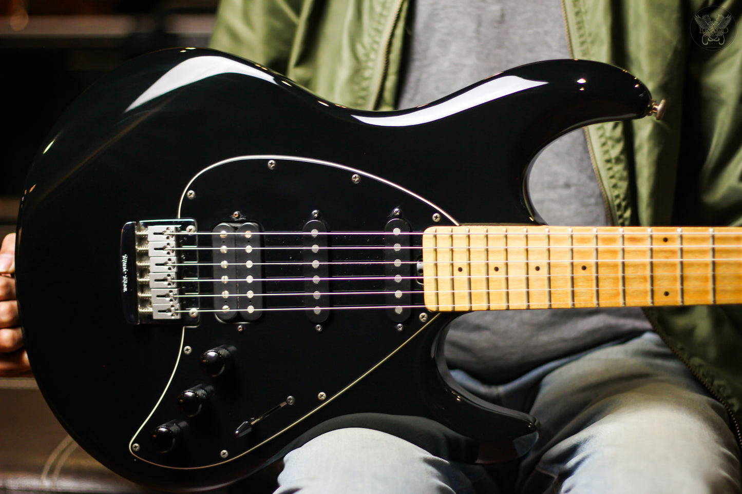 2012 MUSICMAN SILHOUETTE SPECIAL HSS HARDTAIL PIEZO w EBMM HARDCASE MADE IN USA (USED)