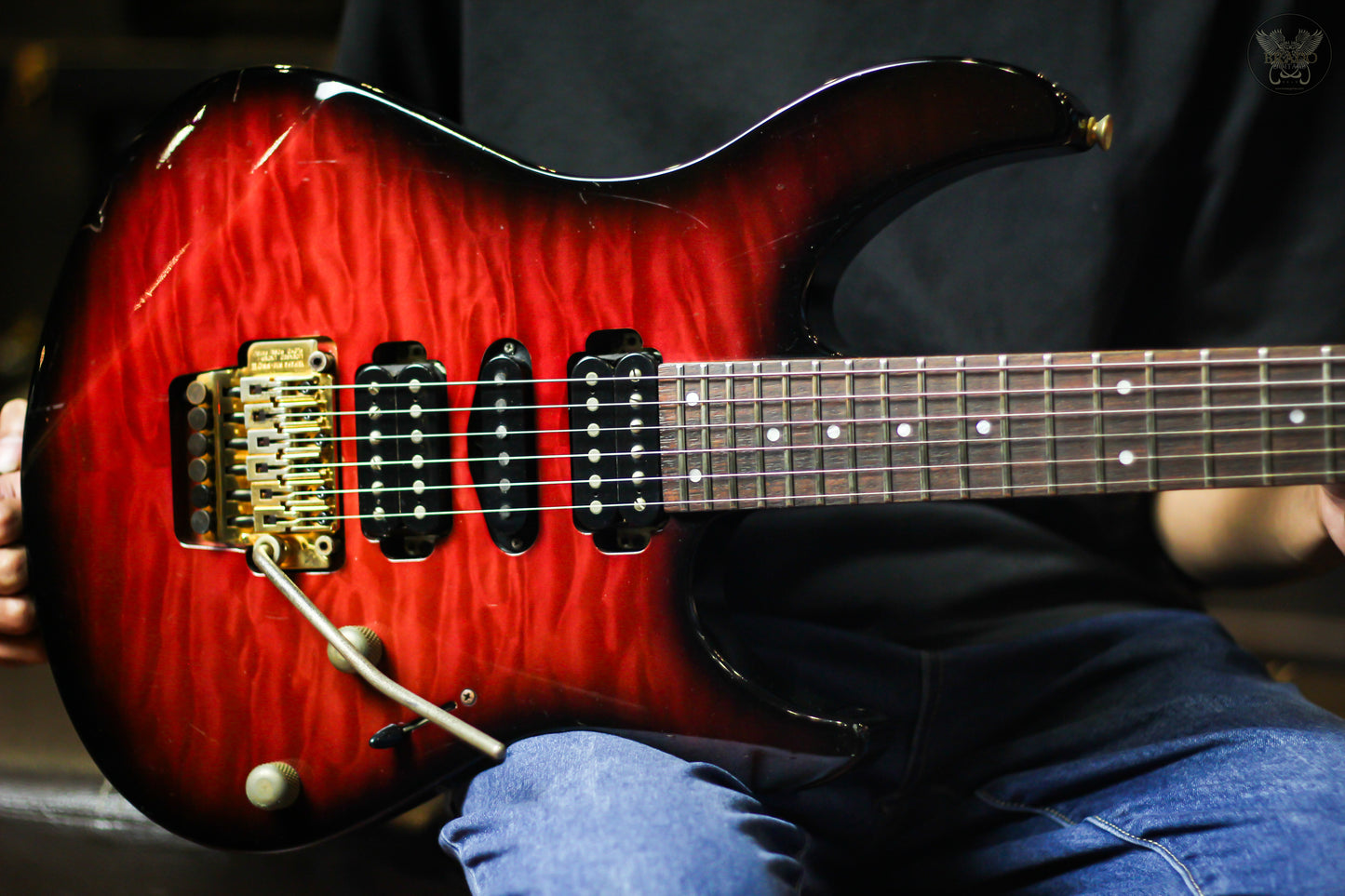 1998 YAMAHA PAC721DH MAGENTA BURST w YAMAHA ORIGINAL HARDCASE (USED)