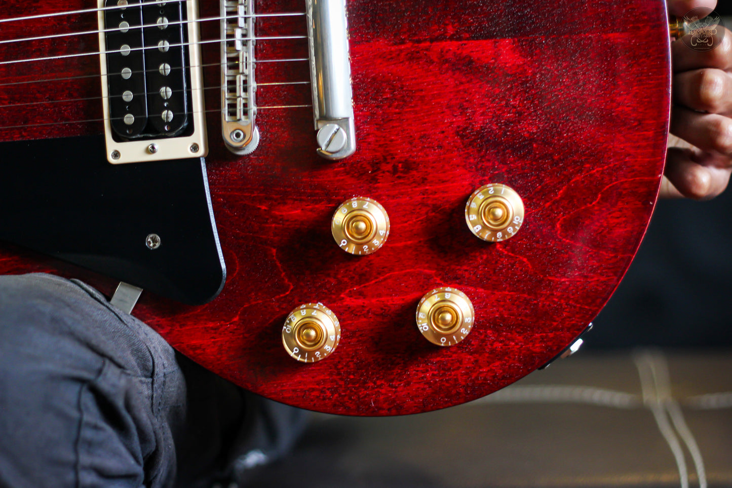 2017 GIBSON LES PAUL FADED T (LP STD MODS) LEFTHANDED w GIBSON SOFT CASE MADE IN USA (USED)