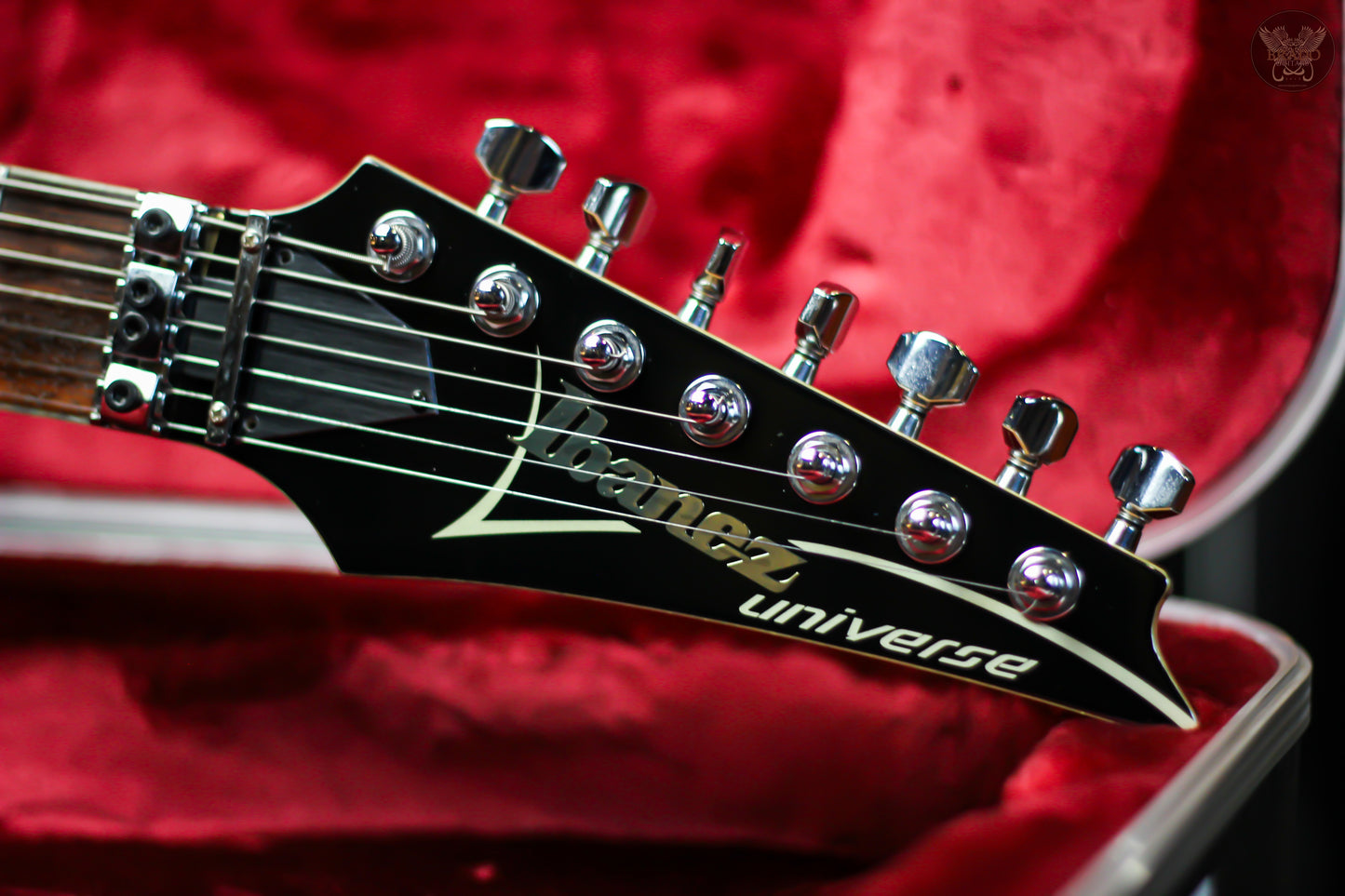 2005 IBANEZ PRESTIGE UNIVERSE UV777P STEVE VAI SIGNATURE GUITAR w IBANEZ PRESTIGE OHSC MADE IN JAPAN (MINT)