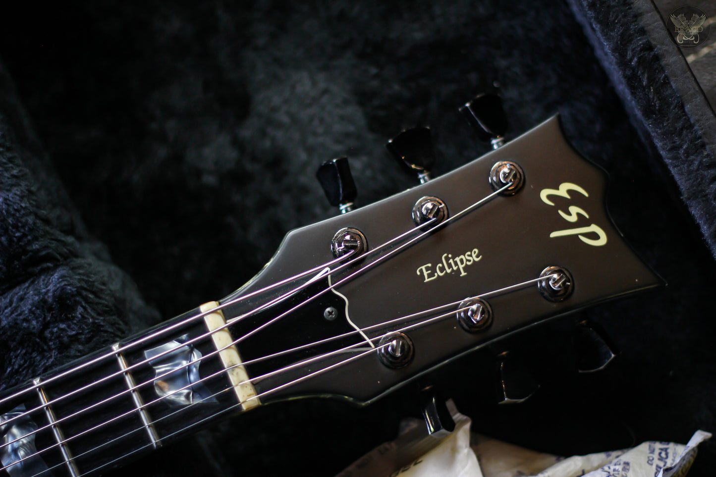 2010 ESP ECLIPSE DOUBLE CUT STANDARD DC-STD BLACK SATIN w ESP HARDCASE MADE IN JAPAN (USED)