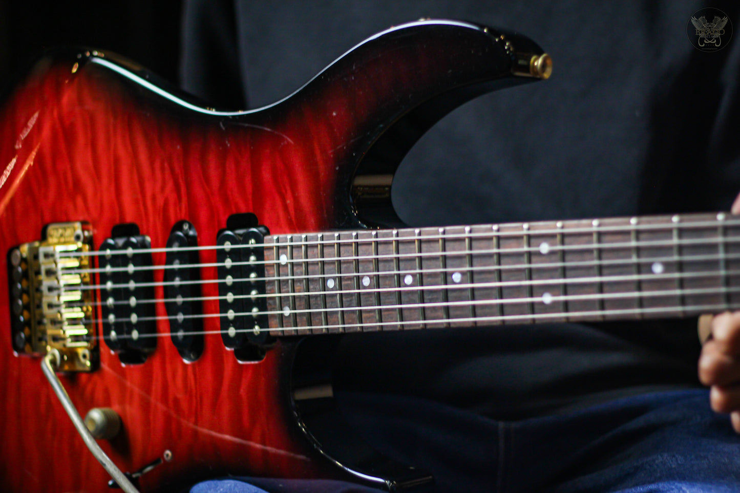 1998 YAMAHA PAC721DH MAGENTA BURST w YAMAHA ORIGINAL HARDCASE (USED)