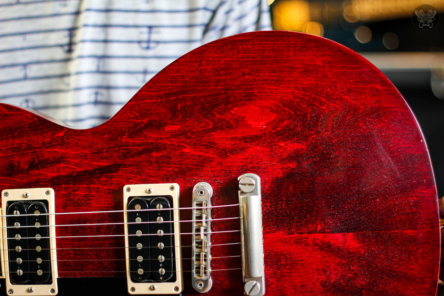 2017 GIBSON LES PAUL FADED T (LP STD MODS) LEFTHANDED w GIBSON SOFT CASE MADE IN USA (USED)