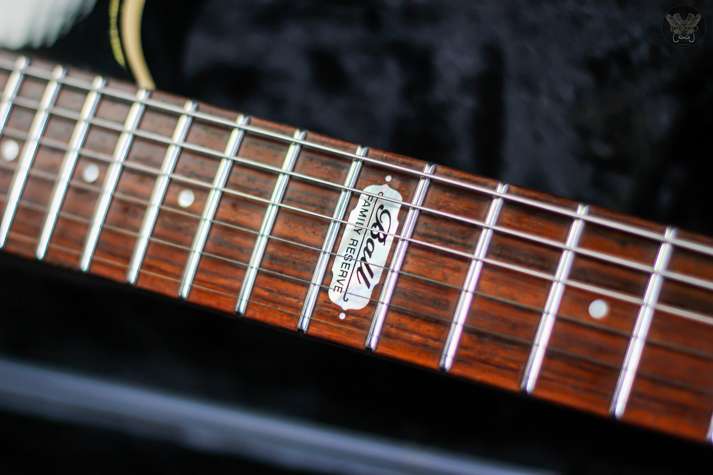 EBMM STEVE MORSE Y2D BFR DARK LORD LIMITED RUN BLACK BURST FLAME w EBMM OHSC MADE IN USA (USED)