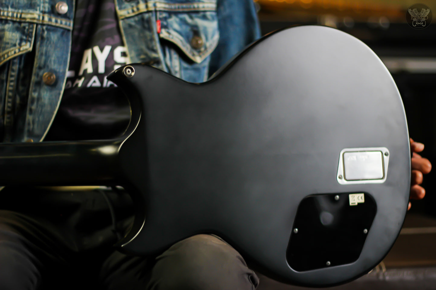 2010 ESP ECLIPSE DOUBLE CUT STANDARD DC-STD BLACK SATIN w ESP HARDCASE MADE IN JAPAN (USED)