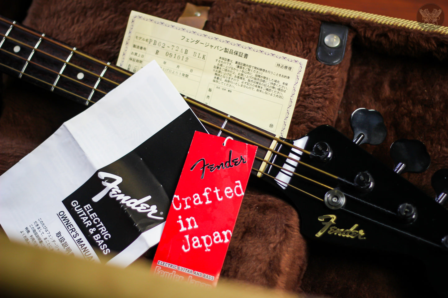 **RARE** 04-05 FENDER JAPAN PRECISION BASS '62 PB62-72AB "ALL BLACK" CRAFTED IN JAPAN (USED)