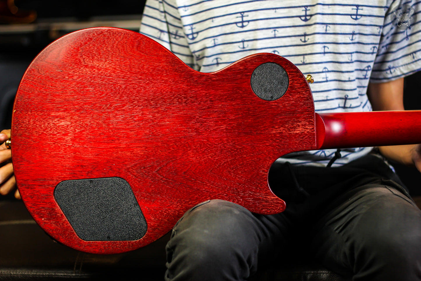 2017 GIBSON LES PAUL FADED T (LP STD MODS) LEFTHANDED w GIBSON SOFT CASE MADE IN USA (USED)