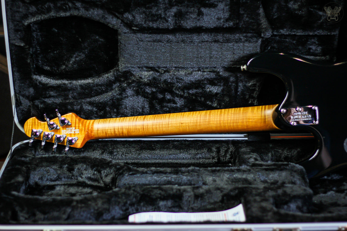 EBMM STEVE MORSE Y2D BFR DARK LORD LIMITED RUN BLACK BURST FLAME w EBMM OHSC MADE IN USA (USED)