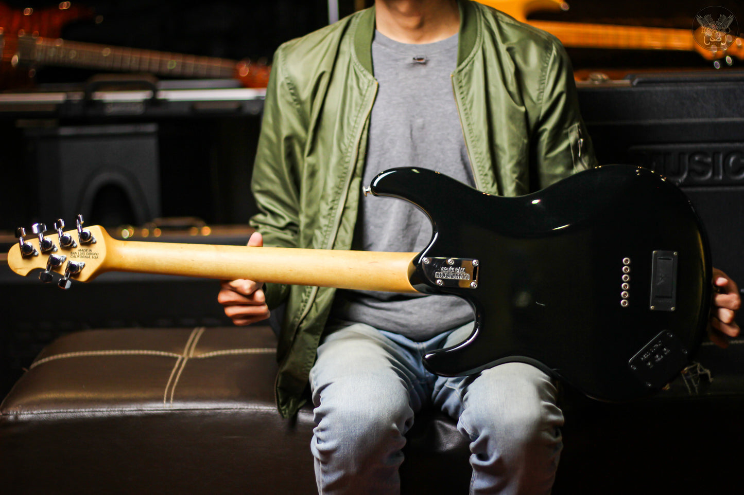 2012 MUSICMAN SILHOUETTE SPECIAL HSS HARDTAIL PIEZO w EBMM HARDCASE MADE IN USA (USED)