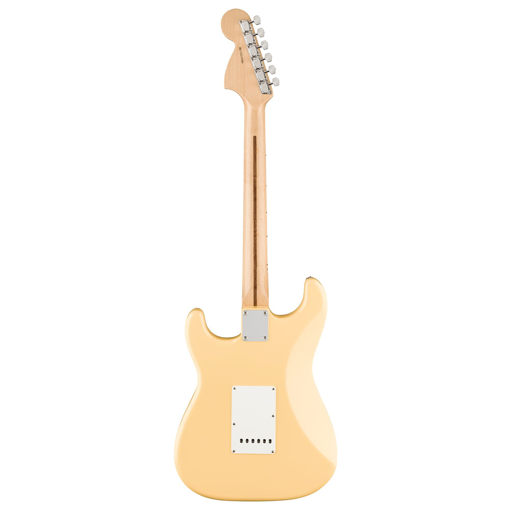 Fender Artist Yngwie Malmsteen Stratocaster Guitar, Scalloped Maple FB, Vintage White with Fender Tweed Hardcase, Made in USA