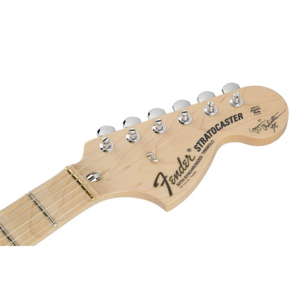 Fender Artist Yngwie Malmsteen Stratocaster Guitar, Scalloped Maple FB, Vintage White with Fender Tweed Hardcase, Made in USA