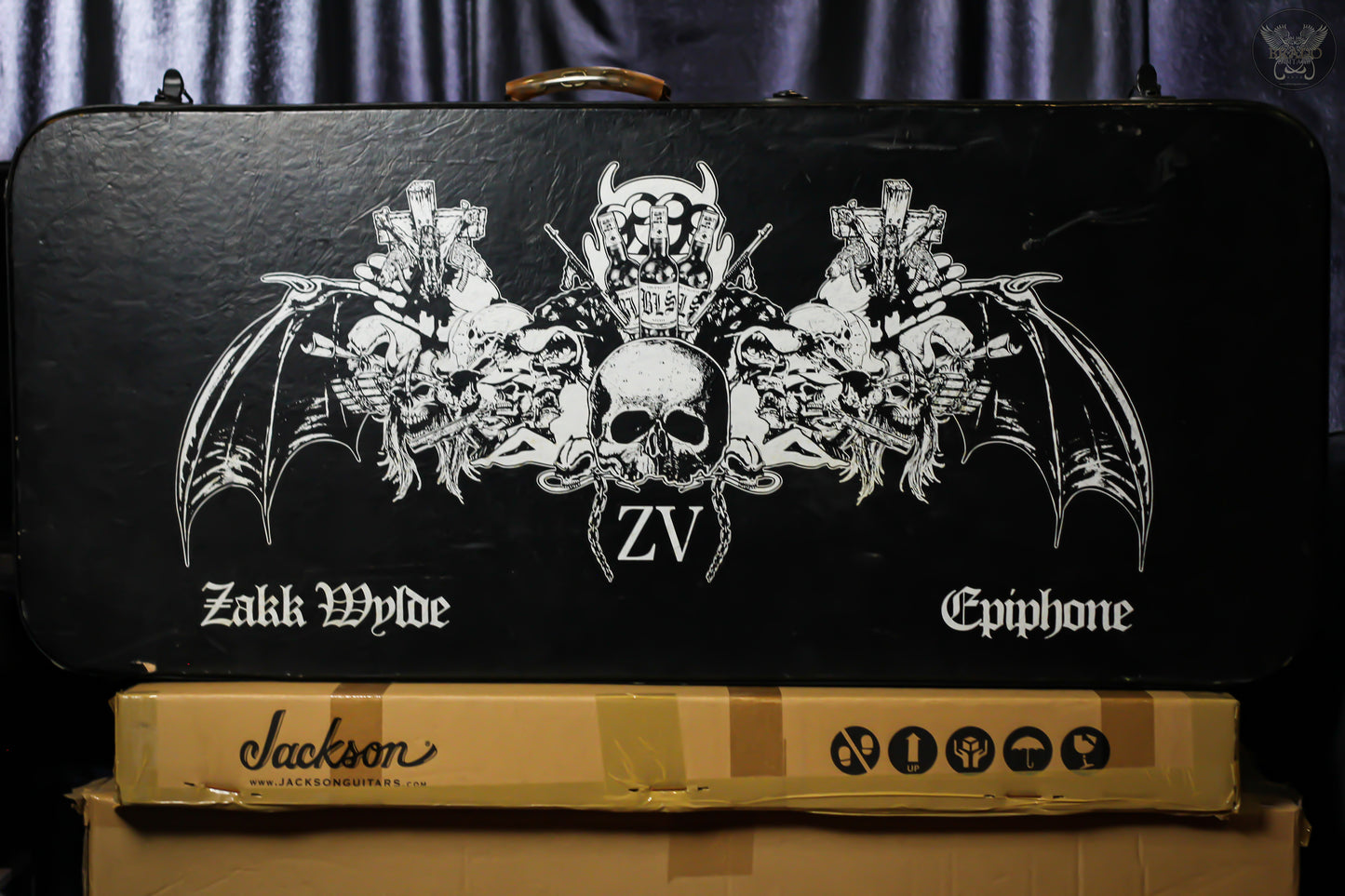 *RARE* 2009 EPIPHONE ZAKK WYLDE ZV CUSTOM EBONY w ZV HARDCASE (NOS)