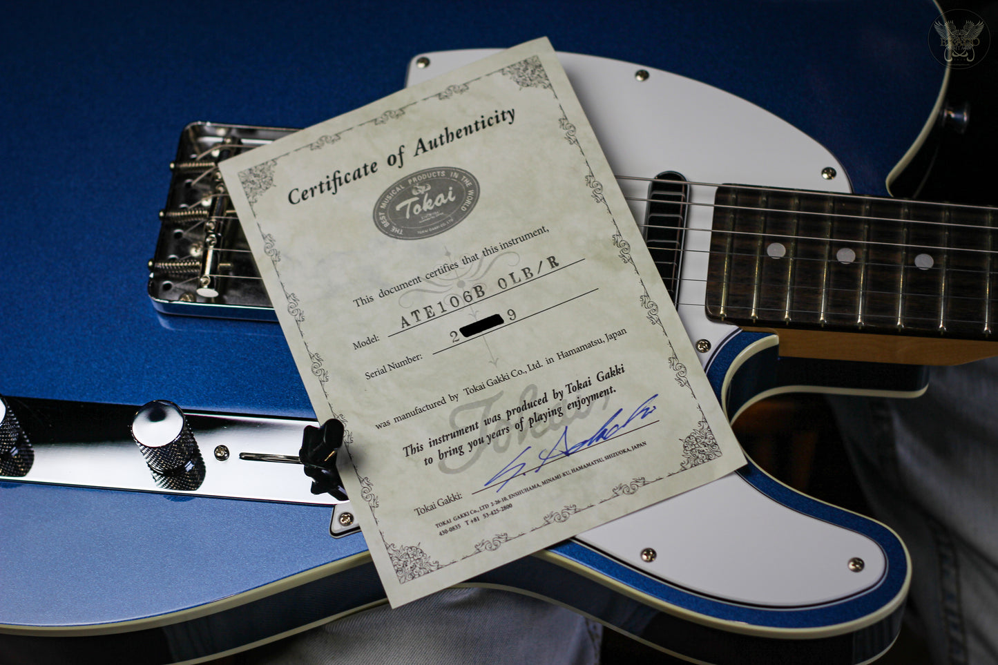 TOKAI ATE106B OLD LAKE PLACID BLUE TELECASTER MADE IN JAPAN (MINT)