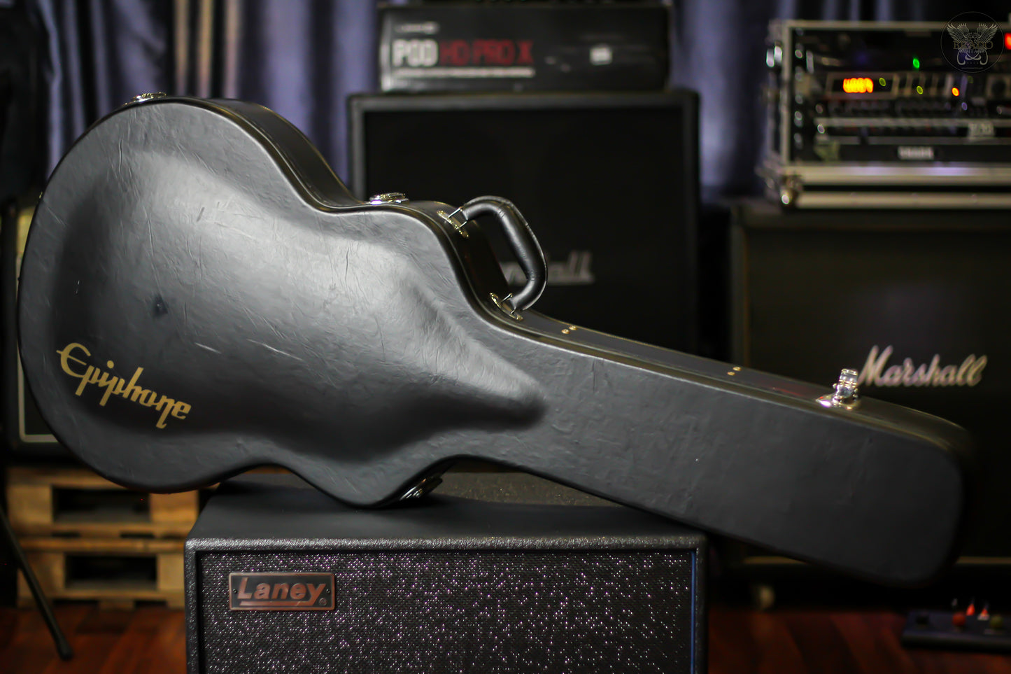 2016 EPIPHONE JOE PASS EMPEROR-II PRO WINE RED w EPIPHONE HARDCASE (USED)