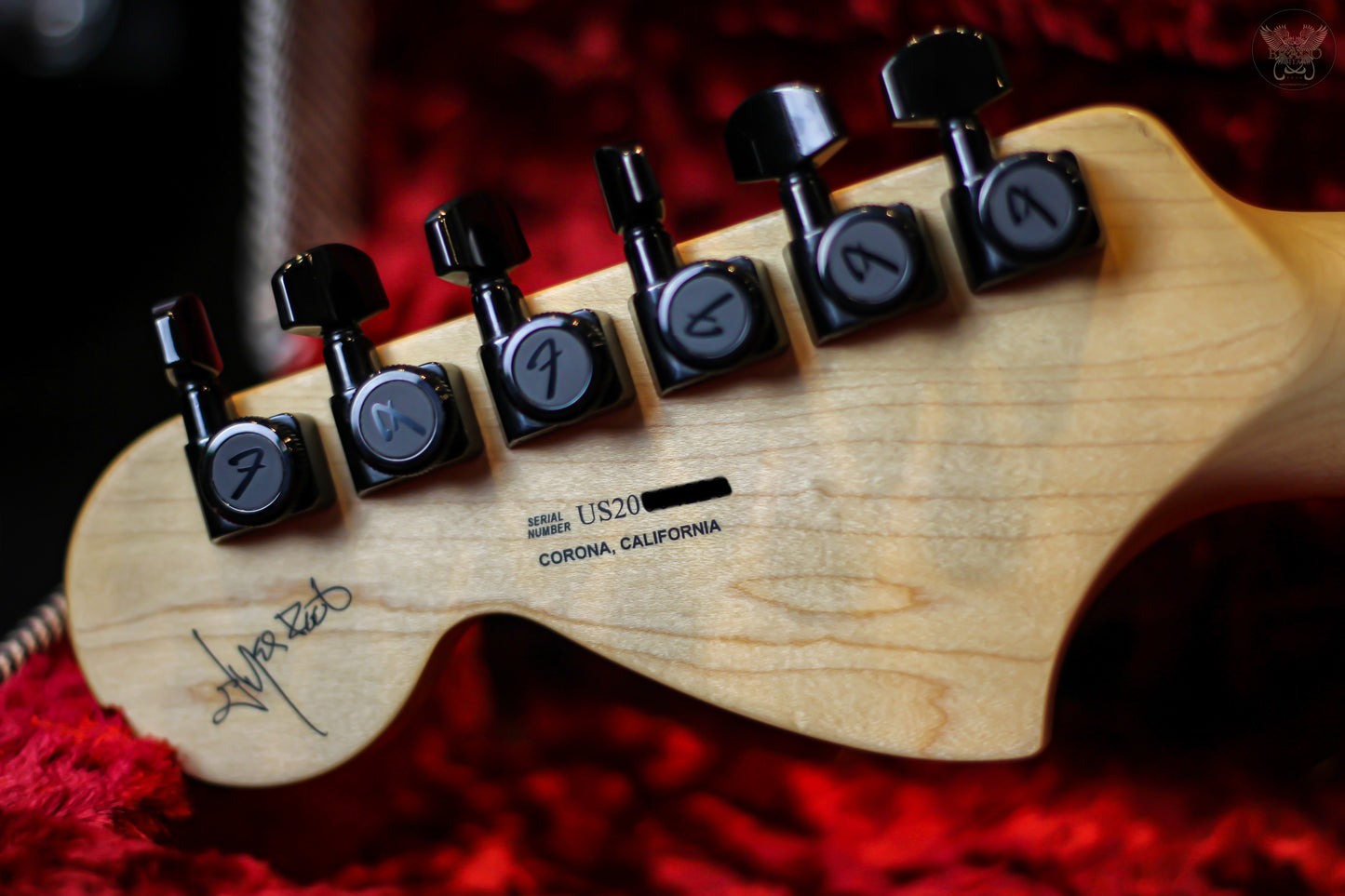 2020 FENDER ARTIST JIM ROOT STRATOCASTER SIGNATURE GUITAR FLAT BLACK w FENDER G&G BLACK TWEED HARDCASE MADE IN USA (MINT)