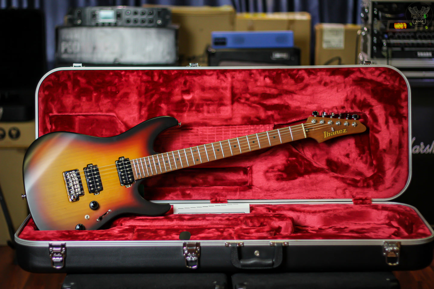 2018 IBANEZ PRESTIGE AZ2402-TFF TRI-FADE BURST FLAT w IBANEZ OHCS MADE IN JAPAN (MINT)