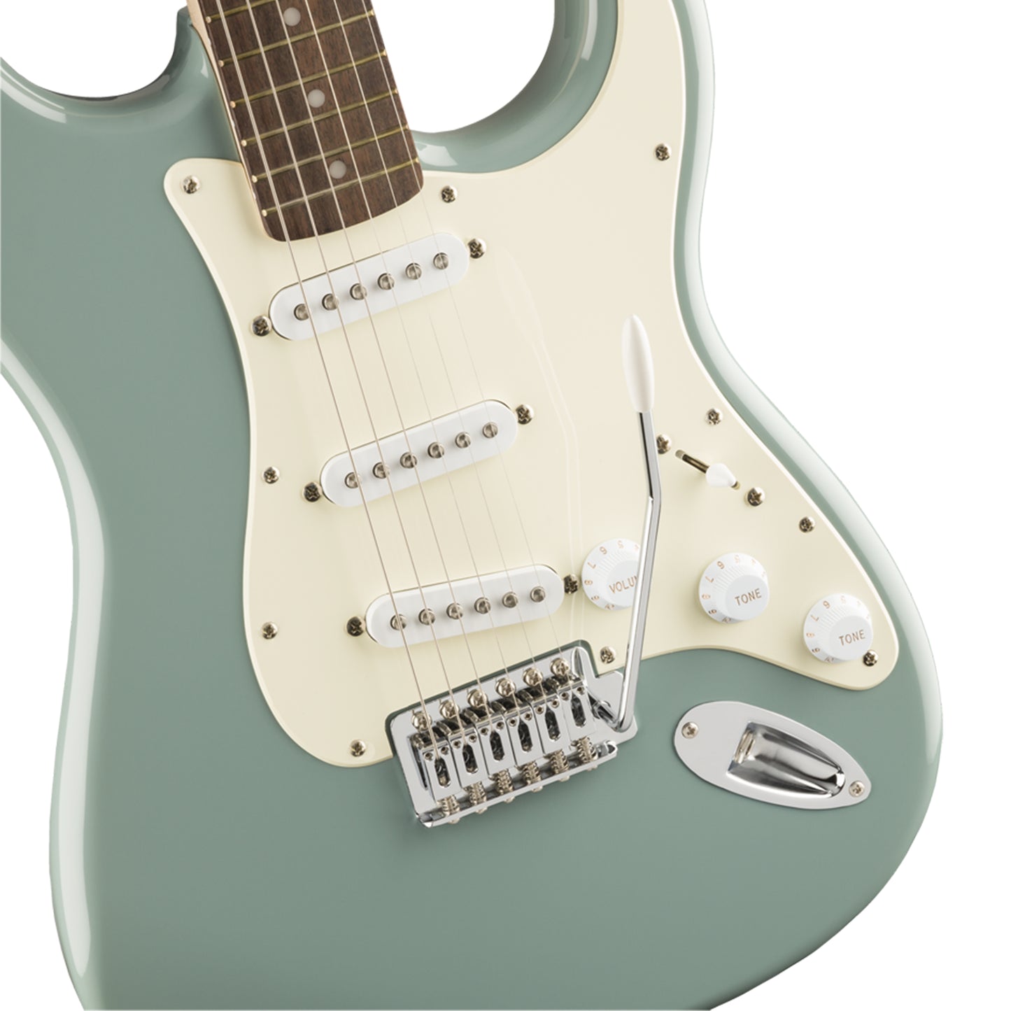 Squier Bullet Stratocaster Electric Guitar w/Tremolo, Laurel FB, Sonic Grey