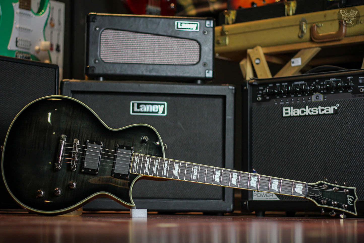 LTD EC-401FM SEE THRU BLACK MADE IN KOREA (USED)