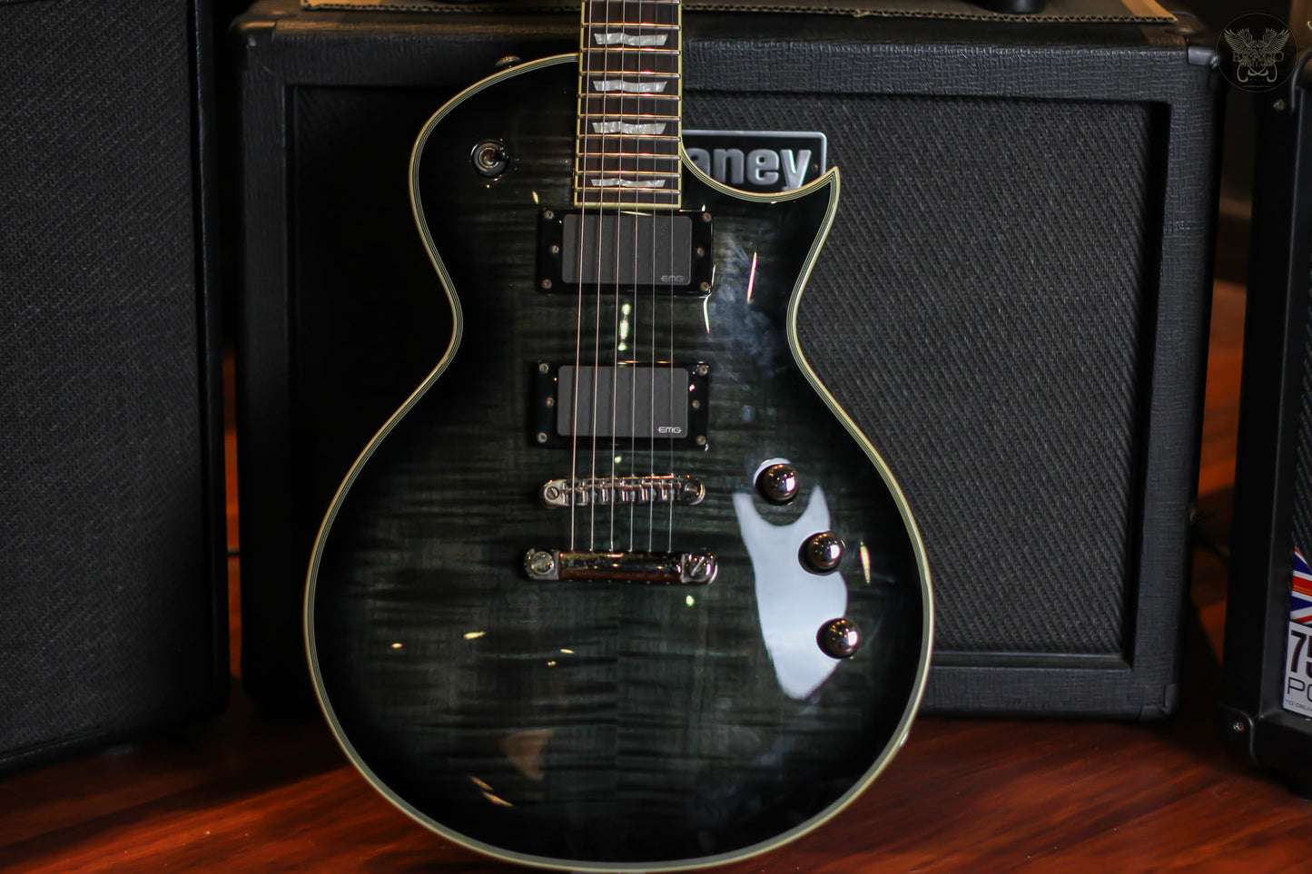 LTD EC-401FM SEE THRU BLACK MADE IN KOREA (USED)