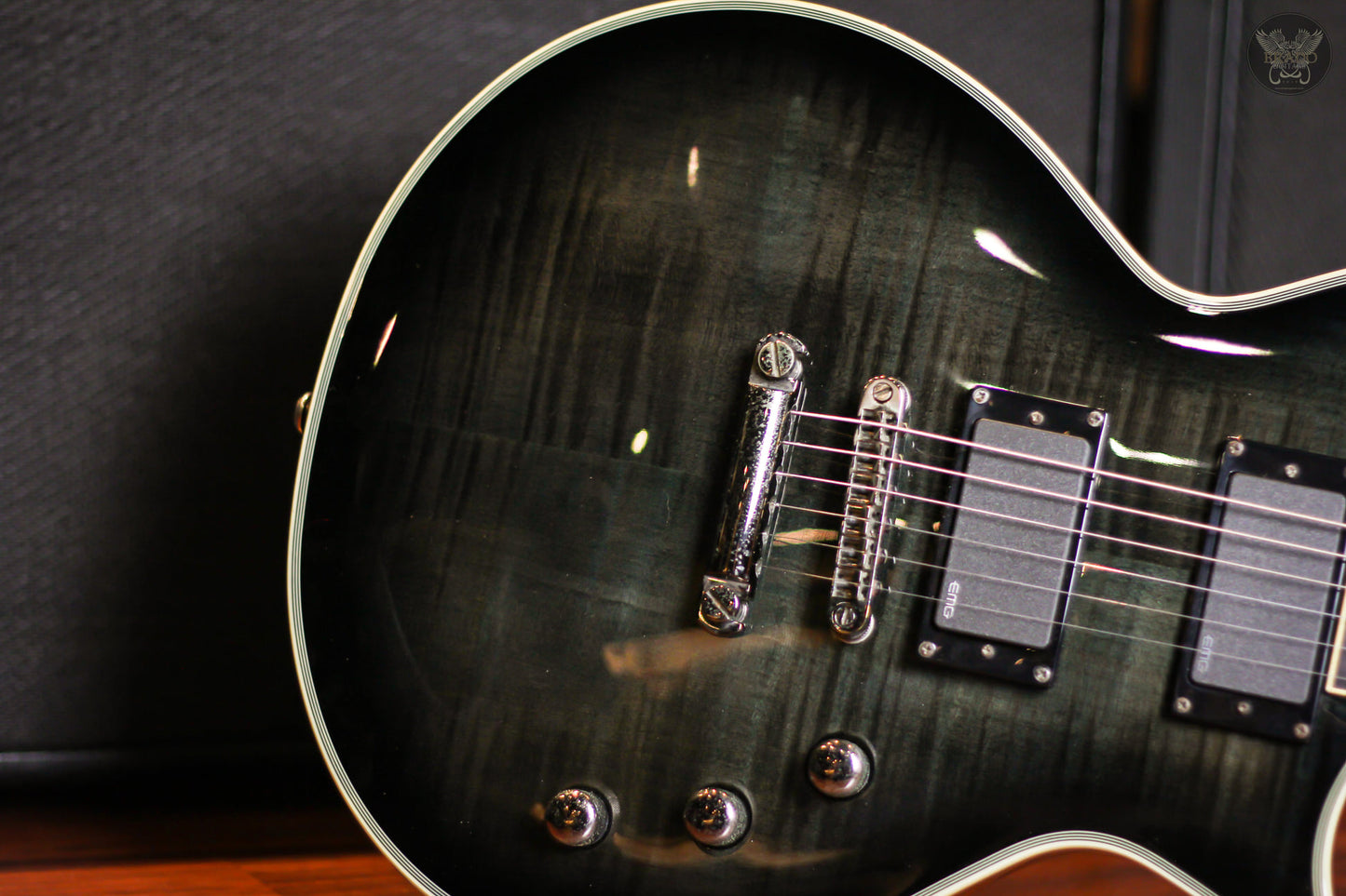 LTD EC-401FM SEE THRU BLACK MADE IN KOREA (USED)