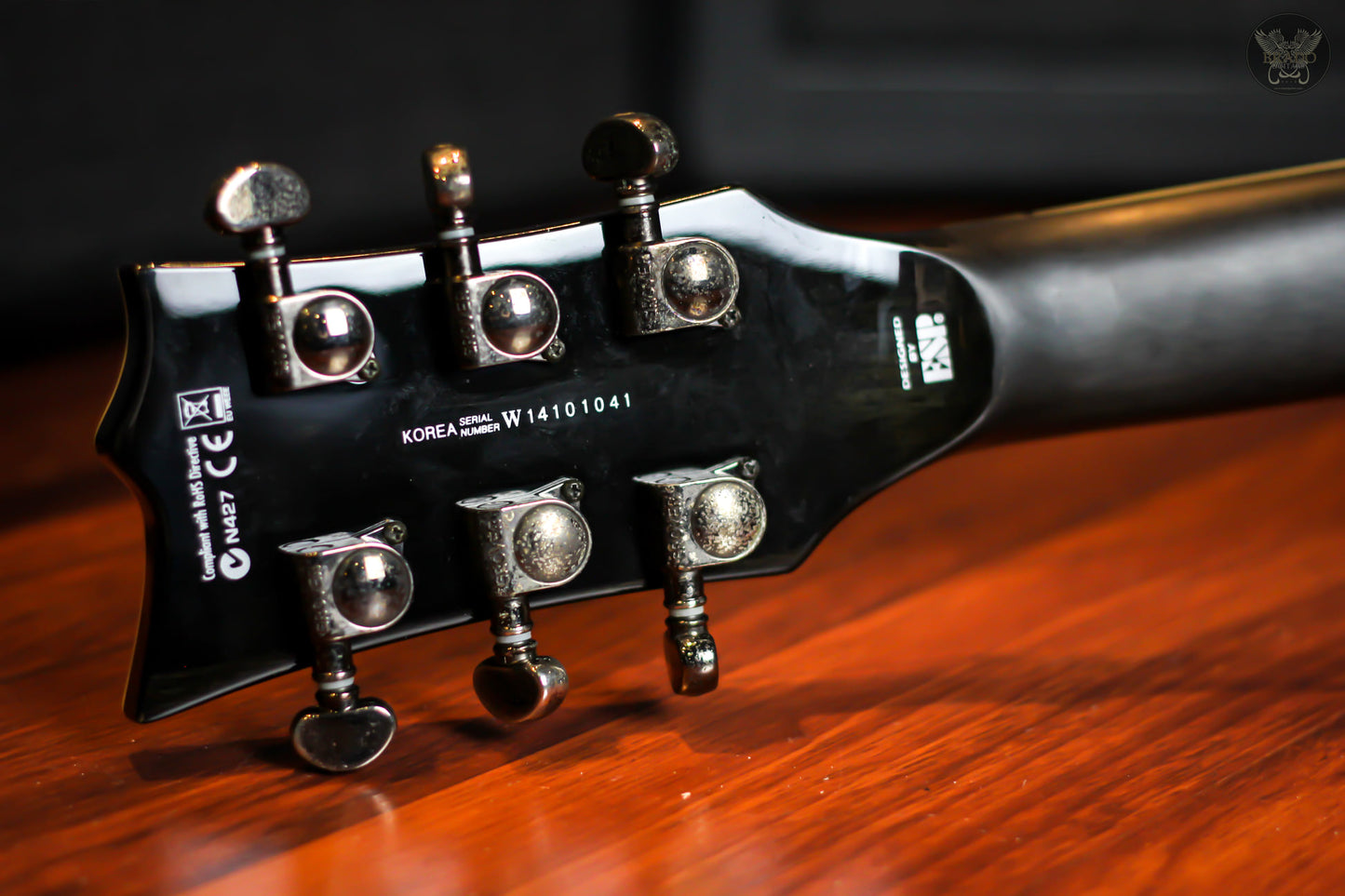LTD EC-401FM SEE THRU BLACK MADE IN KOREA (USED)