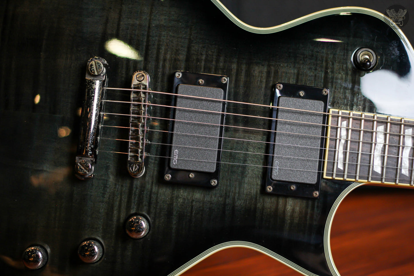 LTD EC-401FM SEE THRU BLACK MADE IN KOREA (USED)