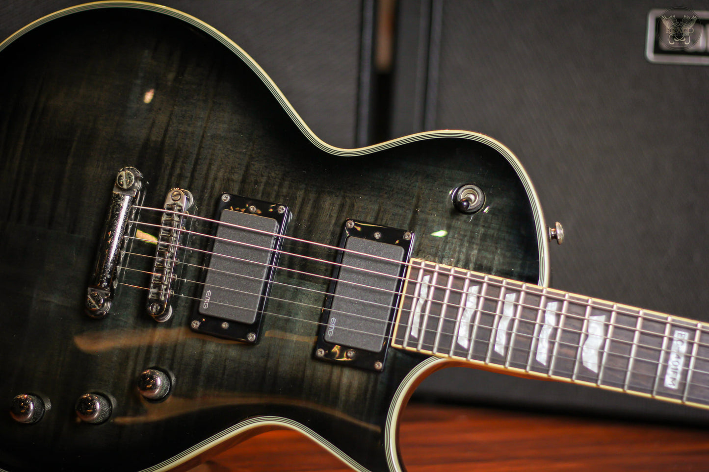 LTD EC-401FM SEE THRU BLACK MADE IN KOREA (USED)