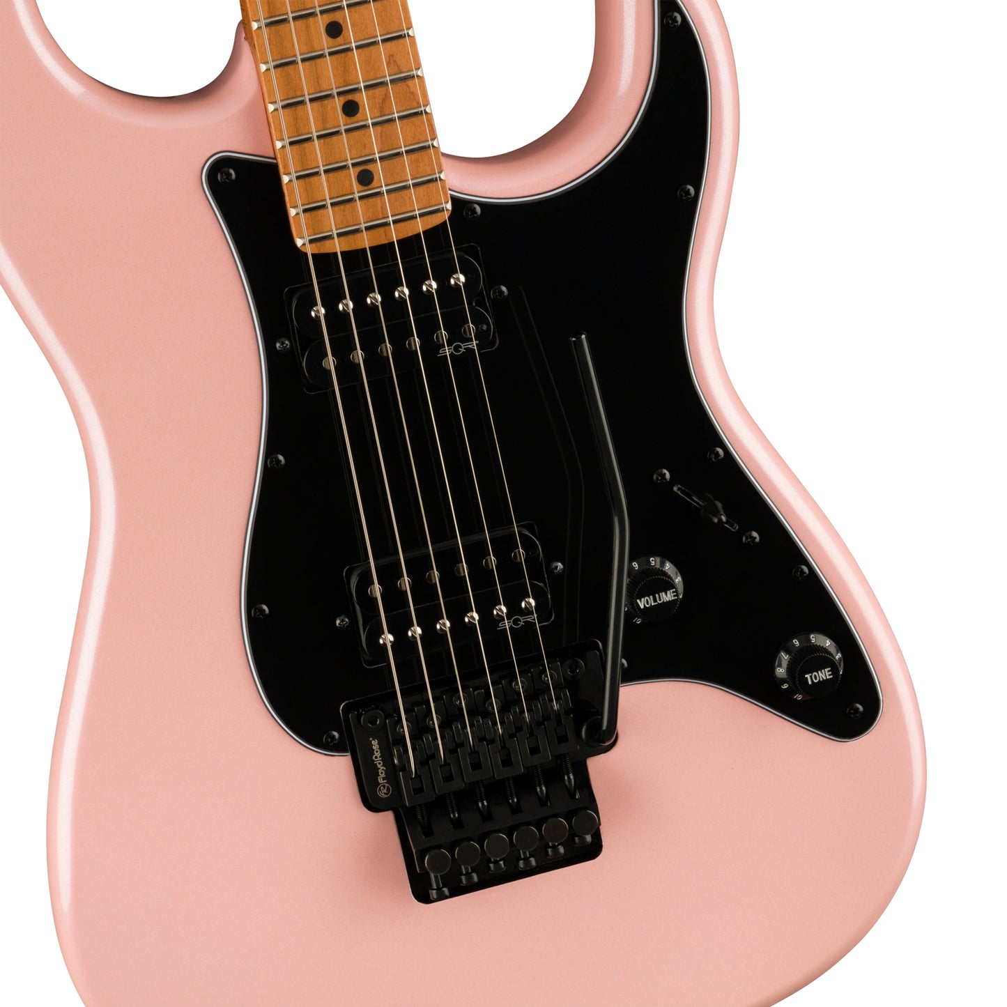 Squier Contemporary Stratocaster HH Floyd Rose Electric Guitar, Shell Pink Pearl