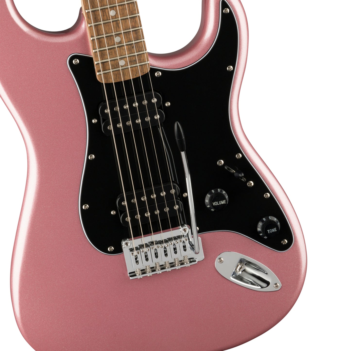 Squier Affinity Series HH Stratocaster Electric Guitar, Laurel FB, Burgundy Mist