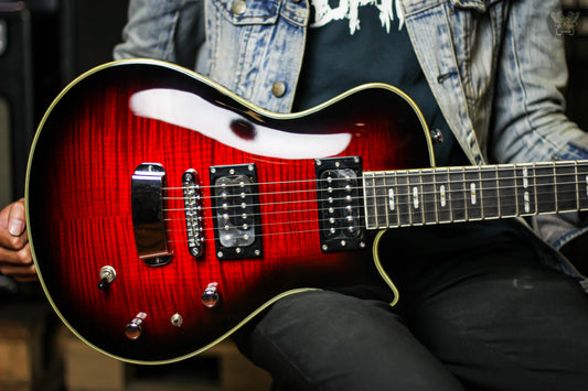 HAGSTROM ULTRA SWEDE BURGUNDY BURST (NEW)