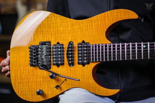 2001 IBANEZ PRESTIGE RG2680 AMBER MADE IN JAPAN (USED)