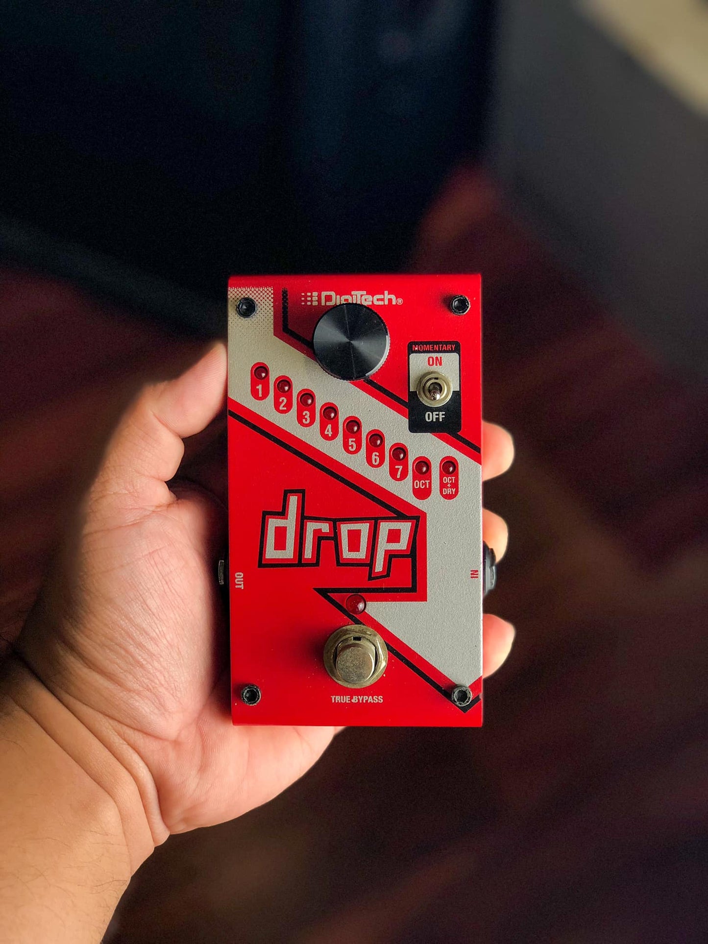 DigiTech The Drop Polyphonic Drop Tune Pitch-Shifter Guitar Effects Pedal (USED)