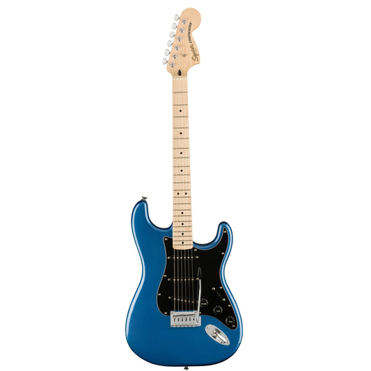 Squier Affinity Series Stratocaster Electric Guitar, Maple FB, Lake Placid Blue