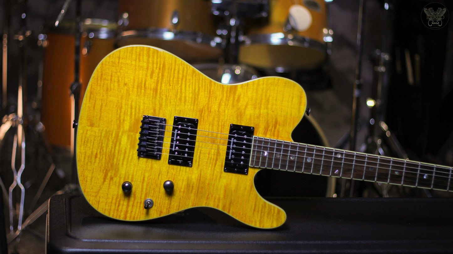 FENDER SPECIAL EDITION CUSTOM TELECASTER FMT HH AMBER (NOS)