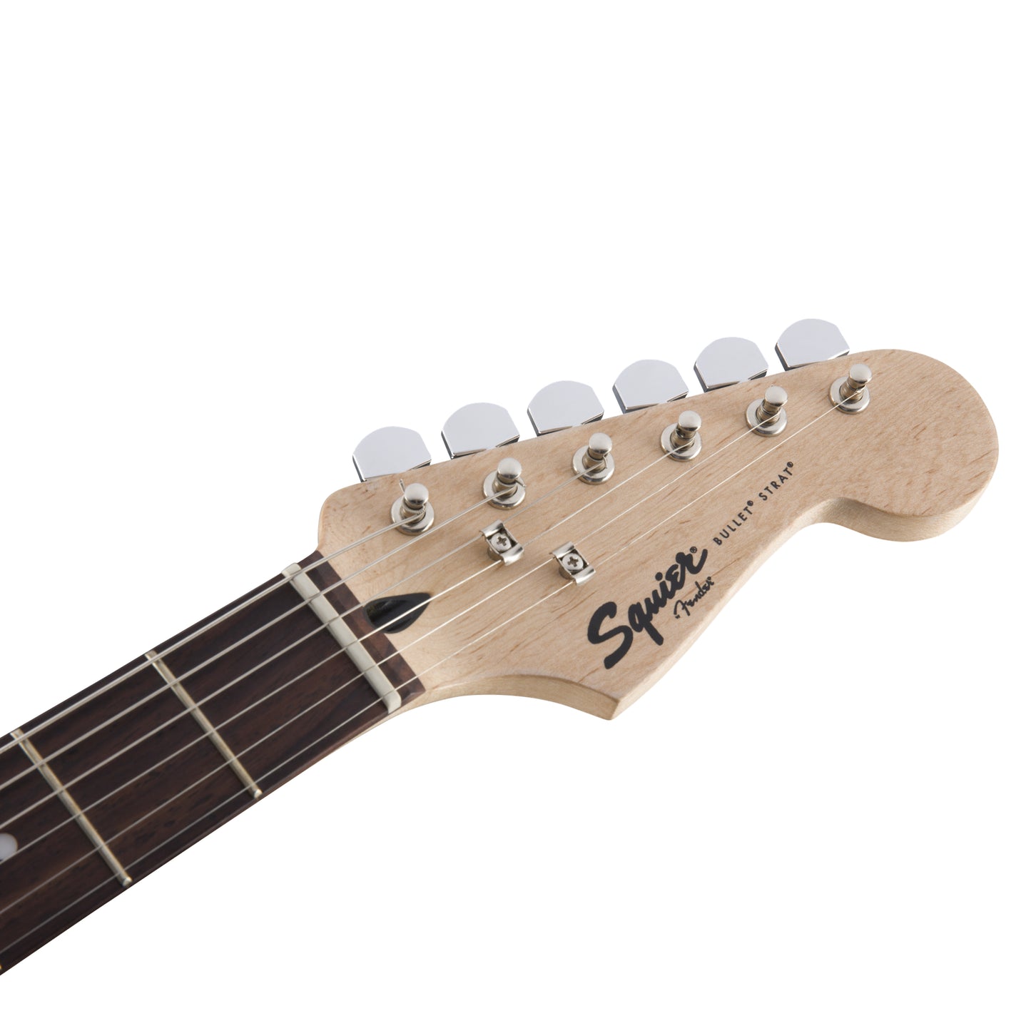 Squier Bullet Stratocaster HSS Electric Guitar, w/Tremolo Laurel FB, Black