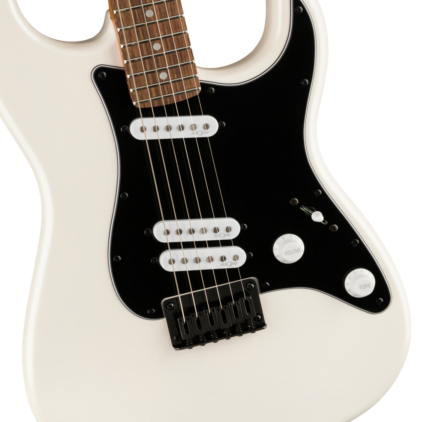 Squier Contemporary Stratocaster Special Hardtail Electric Guitar, Laurel FB, Pearl White