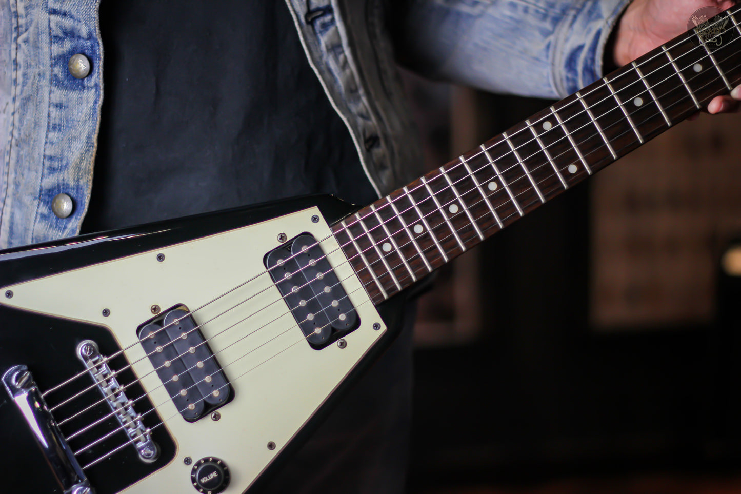 2000 EPIPHONE FLYING V EBONY MADE IN KOREA (USED)