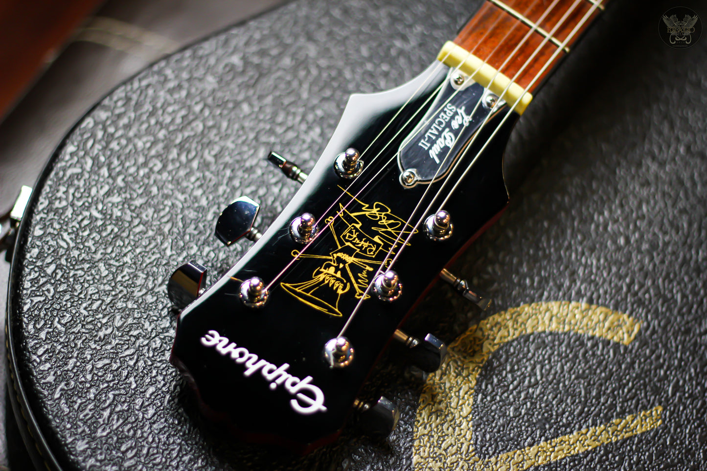 EPIPHONE SLASH AFD LES PAUL SPECIAL-II APPETITE AMBER w EPIPHONE HARDCASE (MINT)