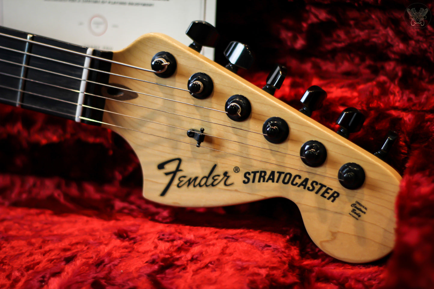 2020 FENDER ARTIST JIM ROOT STRATOCASTER SIGNATURE GUITAR FLAT BLACK w FENDER G&G BLACK TWEED HARDCASE MADE IN USA (MINT)