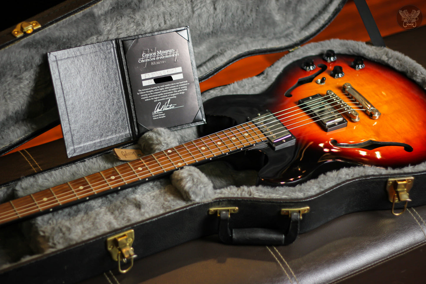 2016 GIBSON MEMPHIS ES-339 STUDIO GINGER BURST MADE IN USA w GIBSON OHSC (USED)