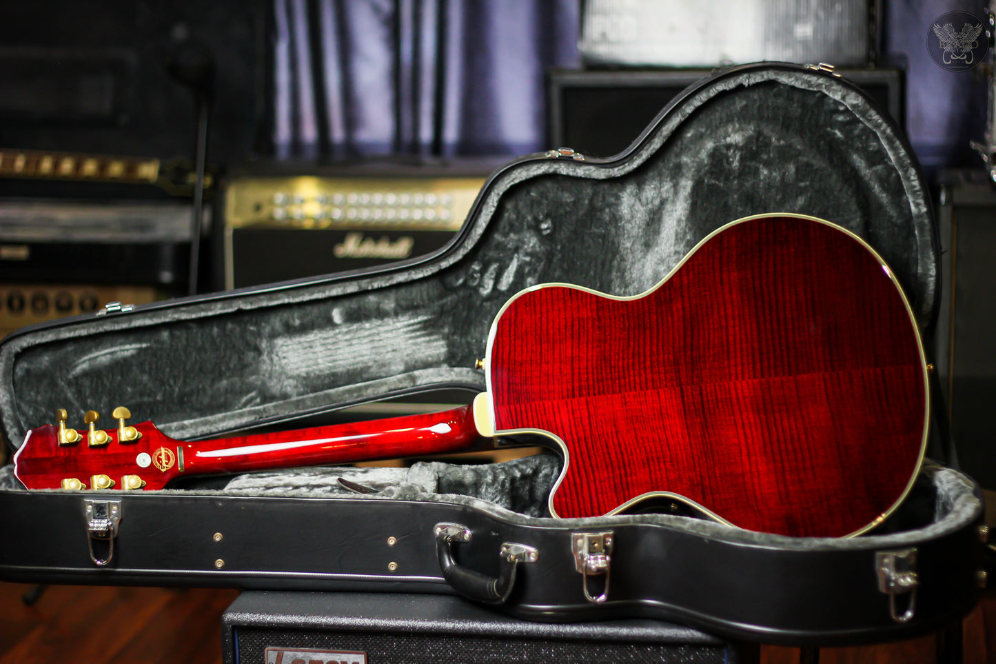 2016 EPIPHONE JOE PASS EMPEROR-II PRO WINE RED w EPIPHONE HARDCASE (USED)