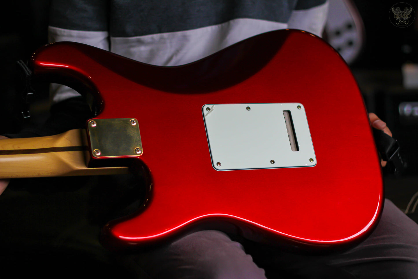 FENDER AMERICAN SPECIAL STRATOCASTER HSS CANDY APPLE RED MADE IN USA -HEAVY MODS (USED)