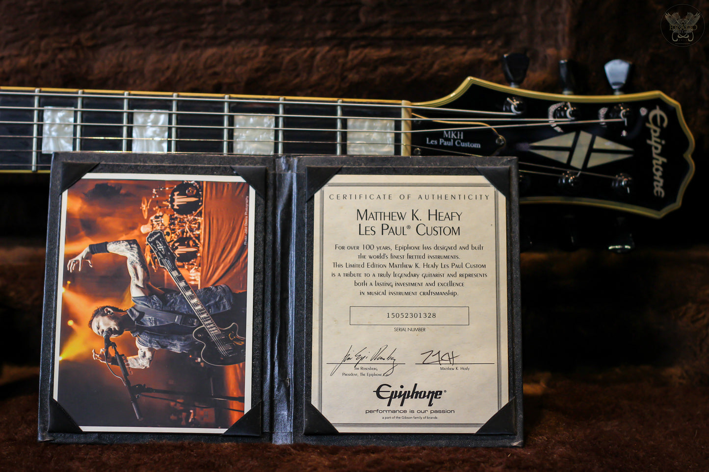 EPIPHONE LIMITED EDITION MATT HEAFY LES PAUL CUSTOM SIGNATURE GUITAR (USED)