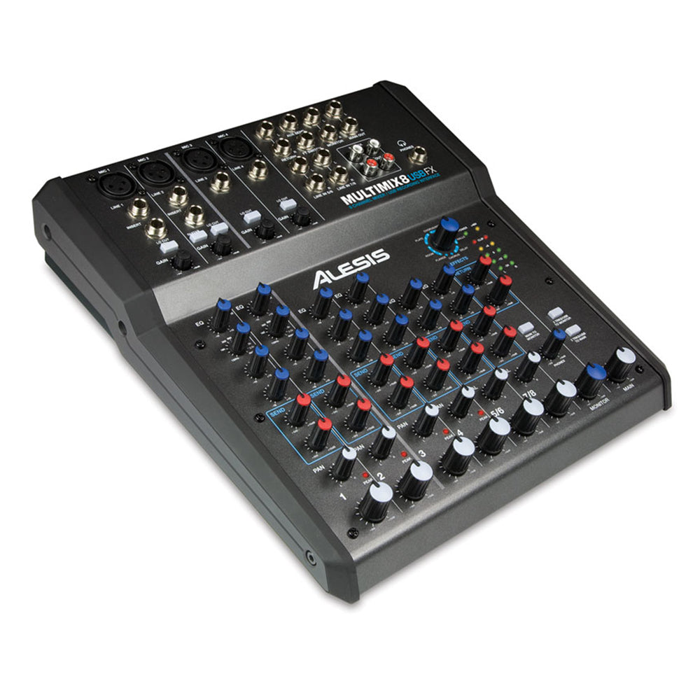 Alesis MultiMix 8 USB FX 8-channel Mixer with Effects and USB Audio Interface