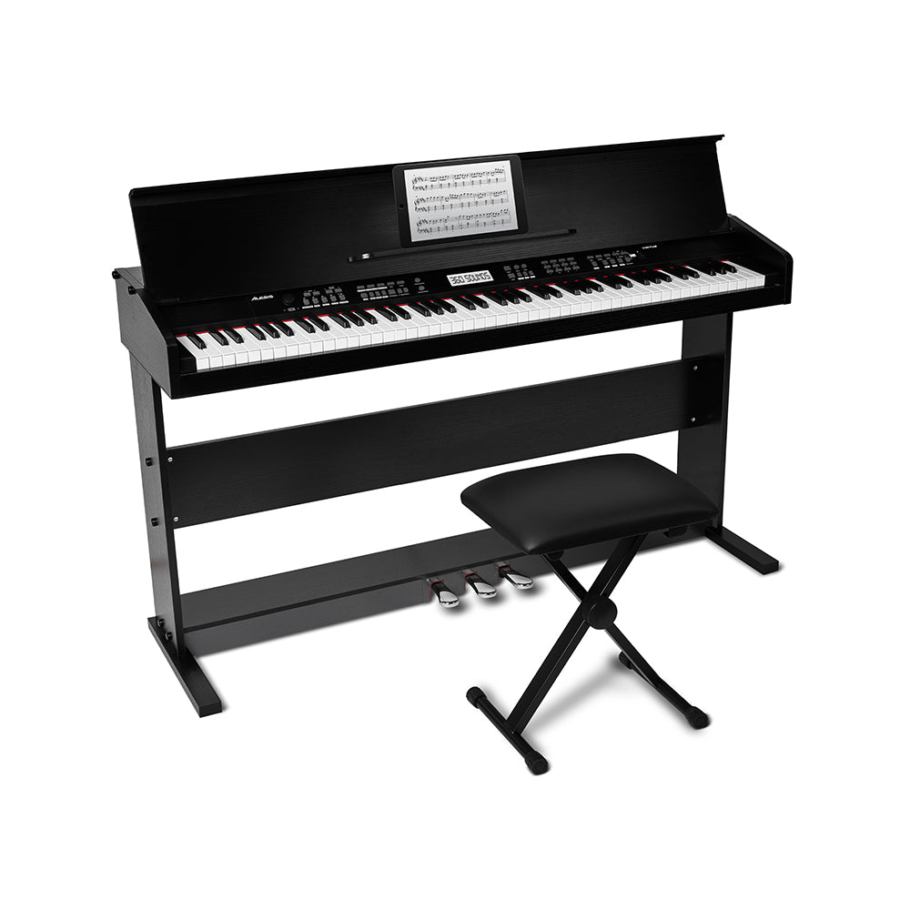 Alesis Virtue 88-Key Digital Piano with Wood Stand and Bench