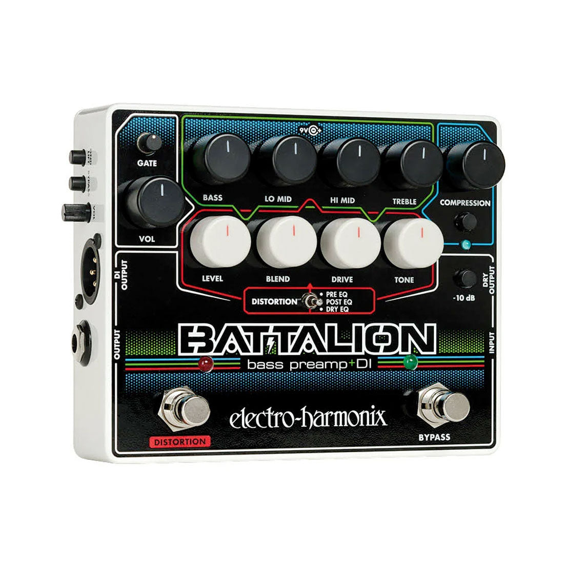 Electro-Harmonix Battalion Bass Preamp and DI Effects Pedal